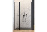 Door shower for recess installation Radaway Nes Black DWJ II 90, left, 900x2000mm, glass transparent, profil black