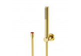 Punktowy shower set Excellent Loka, wall mounted, handshower 1-functional, wąż 150cm, holder, gold