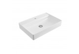 Countertop washbasin Excellent Rima 2.0, 60x40cm, without overflow, battery hole, śnieżnobiały