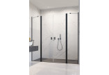 Door shower for recess installation Radaway Nes Black DWD II 830, saloon type, glass transparent, profil black
