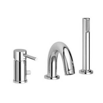 Single lever mixer on the bath Paffoni Stick 3-hole, chrome- sanitbuy.pl