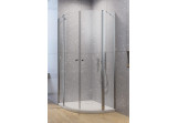 Quadrant shower enclosure Radaway Eos PDD I, part right, 80cm, glass transparent, profil chrome