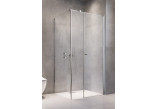 Door shower Radaway Nes Black KDS II 120, left, 1200x2000mm, profil black