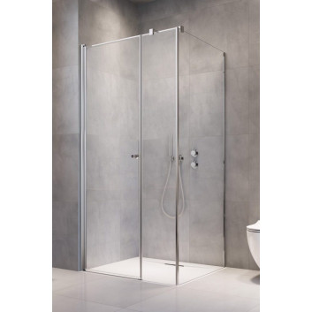 Door shower Radaway Nes Black KDS II 120, left, 1200x2000mm, profil black