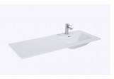 Ceramic washbasin Elita Skappa, 120 cm (60+60), right, with tap hole, white