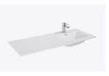 Ceramic washbasin Elita Skappa, 120 cm, with tap hole, white