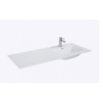 Ceramic washbasin Elita Skappa, 120 cm, with tap hole, white