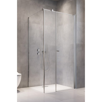 Door shower Radaway Nes Black KDS II 120, left, 1200x2000mm, profil black