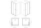 Door cabins prysznicowej Radaway Eos KDS II, left, 120cm, glass transparent, profil chrome