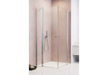 Shower cabin Radaway Nes Black KDD II 80, part left, 800x2000mm, profil black