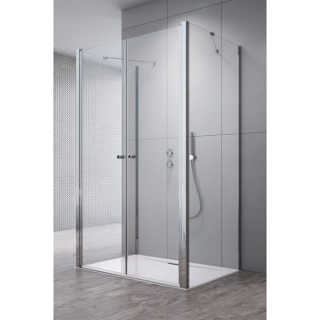 Door cabins prysznicowej Radaway Eos DWD+S, 80cm, saloon type, glass transparent, profil chrome