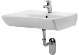 Wall-hung washbasin Cersanit Etiuda, 66x55cm, dla osób z ograniczoną sprawnością ruchową, z overflow, battery hole, white