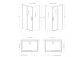 Door cabins prysznicowej Radaway Arta KDJ I, 100cm, right, swing, glass transparent, profil chrome+