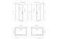 Door cabins prysznicowej Radaway Arta KDJ I, 100cm, right, swing, glass transparent, profil chrome+