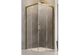 Shower cabin Radaway Idea Gold KDD 100, part left, 1000x2005mm, sliding door, profil gold
