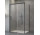 Front for shower cabin Radaway Idea Black KDS 120, door left, glass transparent, 1200x2005mm, profil black