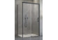 Front for shower cabin Radaway Nes 8 Black KDS I 140, door right, glass transparent, 1400x2000mm, black profil