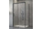 Front for shower cabin Radaway Nes 8 Black KDS I 140, door right, glass transparent, 1400x2000mm, black profil