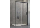 Front for shower cabin Radaway Idea Black KDS 150, door right, glass transparent, 1500x2005mm, profil black