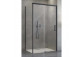 Front for shower cabin Radaway Nes 8 Black KDS I 140, door right, glass transparent, 1400x2000mm, black profil