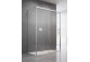 Front for shower cabin Radaway Idea Black KDS 160, door right, glass transparent, 1600x2005mm, profil black