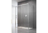 Front for shower cabin Radaway Idea Black KDS 160, door right, glass transparent, 1600x2005mm, profil black