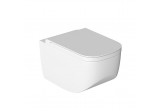 Wall-hung wc Hatria Next 36x56x31 cm bez kołnierza + soft-close WC seat - white