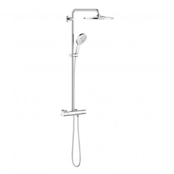 Shower system Grohe Rainshower SmartActive 310, wall mounted, mixer thermostatic, 2 wyjścia wody, chrome