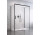 Front for shower cabin Radaway Idea Black KDJ+S 150, right, sliding, glass transparent, 1500x2005mm, profil black