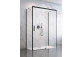 Front for shower cabin Radaway Idea Black KDS 160, door right, glass transparent, 1600x2005mm, profil black