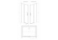 Door shower for recess installation Radaway Euphoria DWJ, left, 130cm, glass transparent, profil chrome