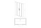 Door shower for recess installation Radaway Idea Gold DWJ, right, 160cm, sliding, glass transparent, profil gold