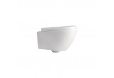 Wall-hung wc WC Kerasan Aquatech Norim, 55x36,5cm, white
