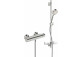 Thermostatic mixer shower Oras Nova, wall mounted, with shower set, chrome