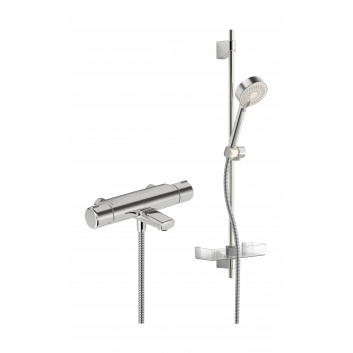 Thermostatic mixer shower Oras Nova, wall mounted, with shower set with handset 3-funkcyjną, chrome