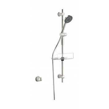 Shower set Oras Optima, handshower 3-functional with bar 764mm, mydelniczką i wężem 175cm, chrome