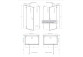 Front for shower cabin Radaway Idea Black KDJ+S 160, right, sliding, glass transparent, 1600x2005mm, profil black