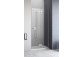 Door shower for recess installation Radaway Essenza Pro White DWJ 130, left, 1300x2000mm, white profile