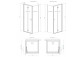 Door cabins prysznicowej Radaway Idea Gold KDJ, left, 100cm, sliding, glass transparent, profil gold