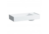 Countertop washbasin Laufen Kartell by Laufen, 75x35cm, ukryty drain, without overflow, without tap hole, white mat