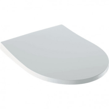 Toilet seat Geberit Icon slim, with soft closing, wypinane hinges, white