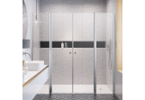 Set ścianek dla door prysznicowych for recess installation Radaway Eos DWD II 630, height 1950mm, profil chrome