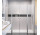 Door shower for recess installation Radaway Eos DWD II G 670, height 1950mm, profil chrome