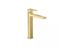 Washbasin faucet standing tall Hansgrohe Metropol 260 with waste push-open, gold optyczny polerowany