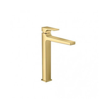 Hansgrohe Metropol washbasin faucet (XL) 260 z kpl. odpływowym Push-Open, holder single arm, gold optyczny