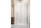 Semicircular shower cabin Radaway Torrenta PDJ, 80x80cm, left, glass transparent, profil chrome