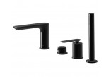 Mixer Kohlman Experience Black bath-shower 4-hole, black