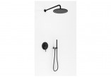 AXEL BLACK Shower set with head shower 30cm