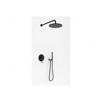 AXEL BLACK Shower set with head shower 30cm