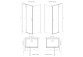 Shower cabin Radaway Torrenta KDJ, 100x90cm, right, glass transparent, profil chrome